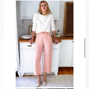 Emerson Fry Johnny Sailor Pink Linen Pants, size M, NWT